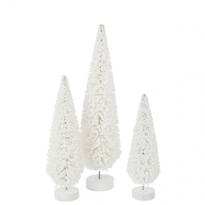 Set de 3 gorros blancos de árbol de Navidad J-Line