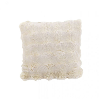 Cojín Wave Poliéster Crema 45x45cm J-Line