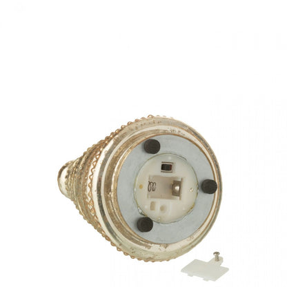 Lámpara LED Boom de vidrio acanalado color dorado, juego de 3 J-Line
