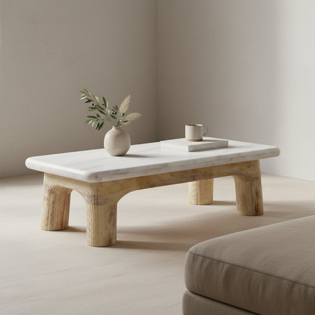 Mesa de centro Sandy Dunes Materias primas