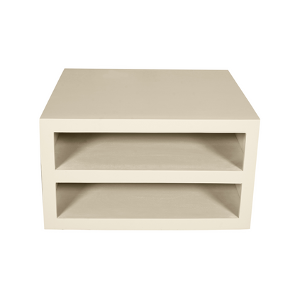 Salontafel Brussel Zand 80cm van Starfurn recht van voren, 45 cm hoog