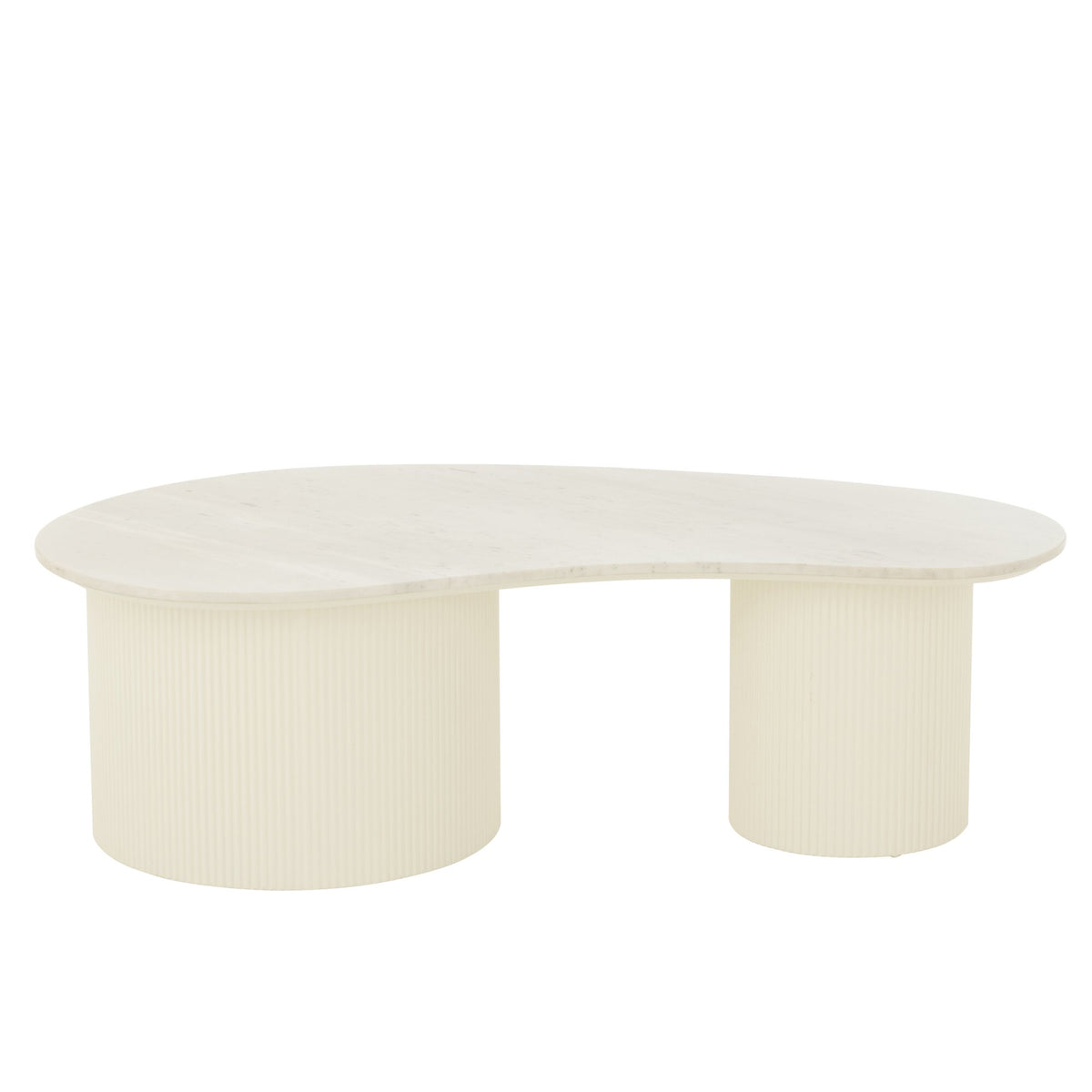 Mesa de centro de mármol blanco J-Line