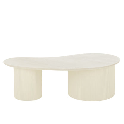 Mesa de centro de mármol blanco J-Line