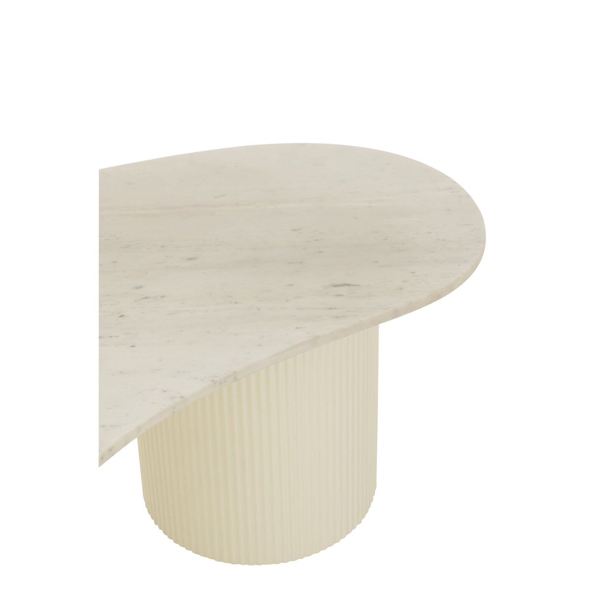 Mesa de centro de mármol blanco J-Line