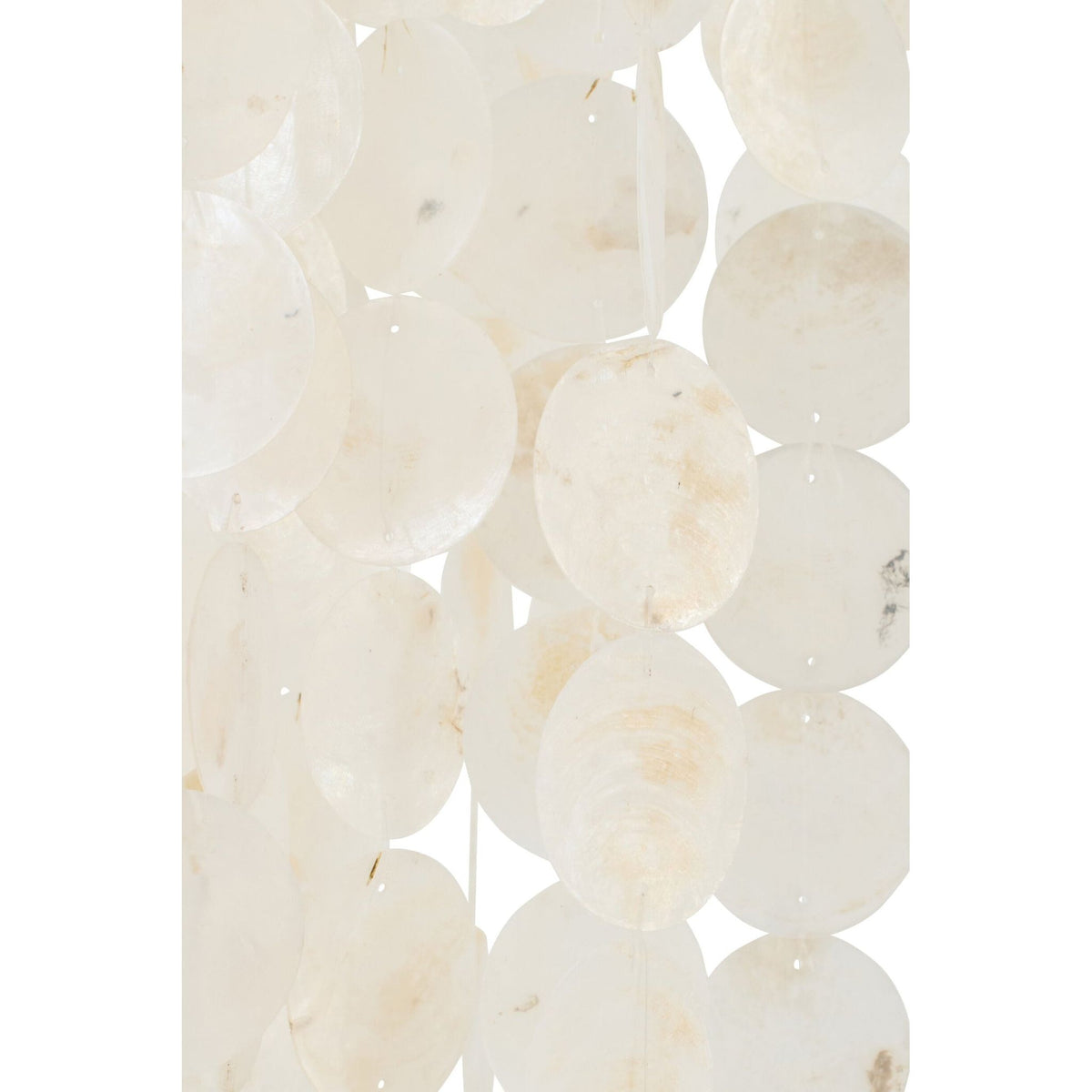 Lámpara colgante Capiz Blanco Grande Ø80cm x H250cm J-Line