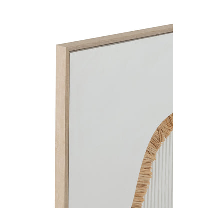 Set de 2 cuadros de lienzo blanco «Heno» de J-Line