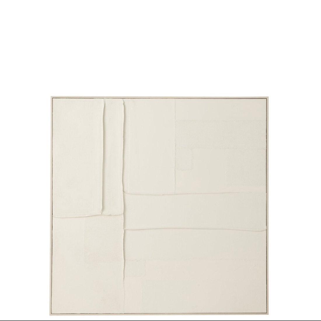 Cuadro Log Lienzo/Madera de pino Blanco J-Line