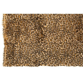 Leo panterdessin in roestbruin en beige op polyester van J-Line
