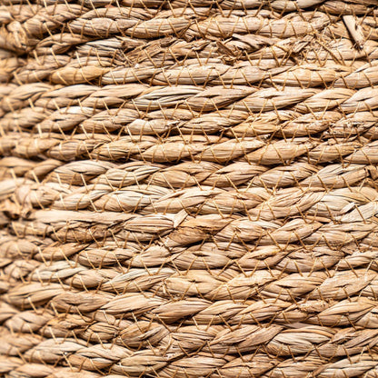 Set van drie rotan manden met roestkleurige rand van PTMD