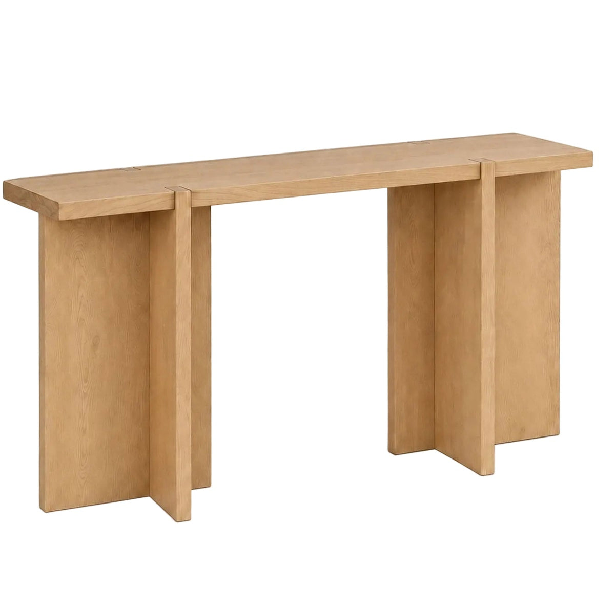 Sidetable Asa Eikenhout Gezeept Naturel van Pomax, productfoto in naturel gezeept met de volledige vorm in beeld
