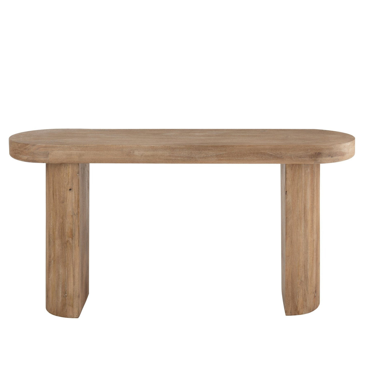 Mesa auxiliar de madera de mango natural J-Line