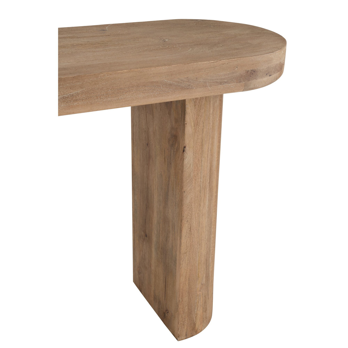 Mesa auxiliar de madera de mango natural J-Line