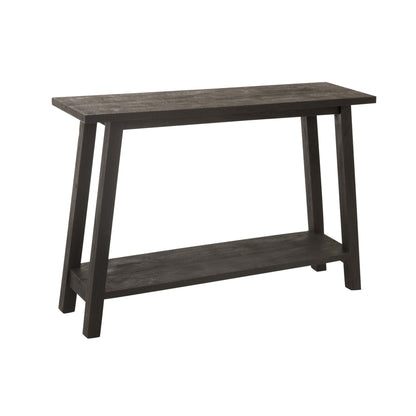Mesa auxiliar cuadrada de madera de mango negra J-Line