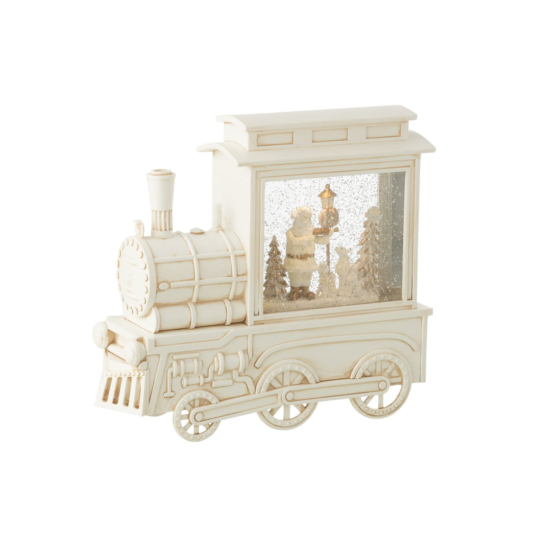 Bola de nieve Locomotora Plástico Blanco H26cm J-Line
