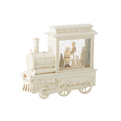 Bola de nieve Locomotora Plástico Blanco H26cm J-Line