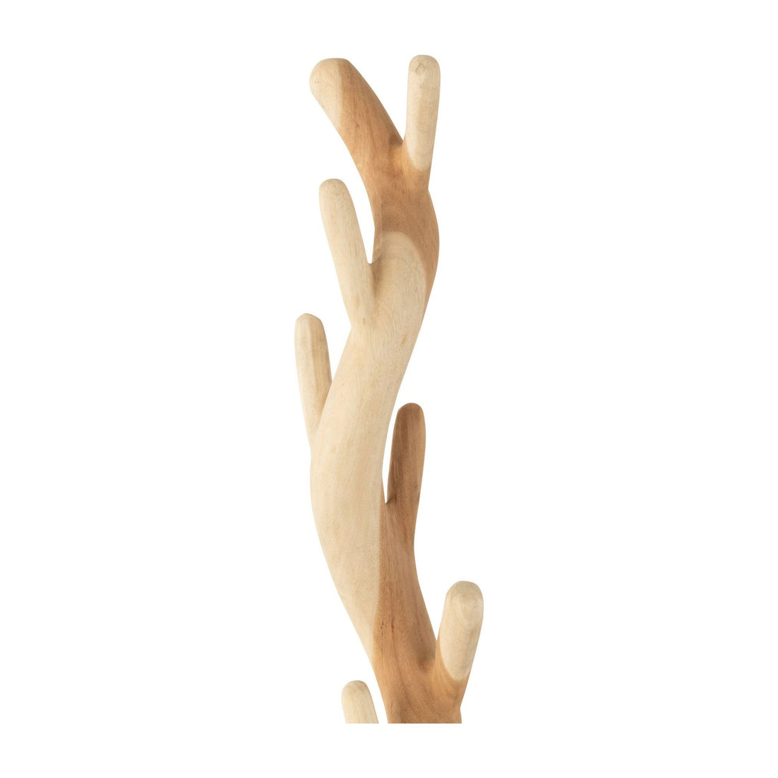 Perchero de pie de madera de teca natural J-Line