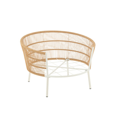 Silla Joa Metal/Ratán Blanco J-Line