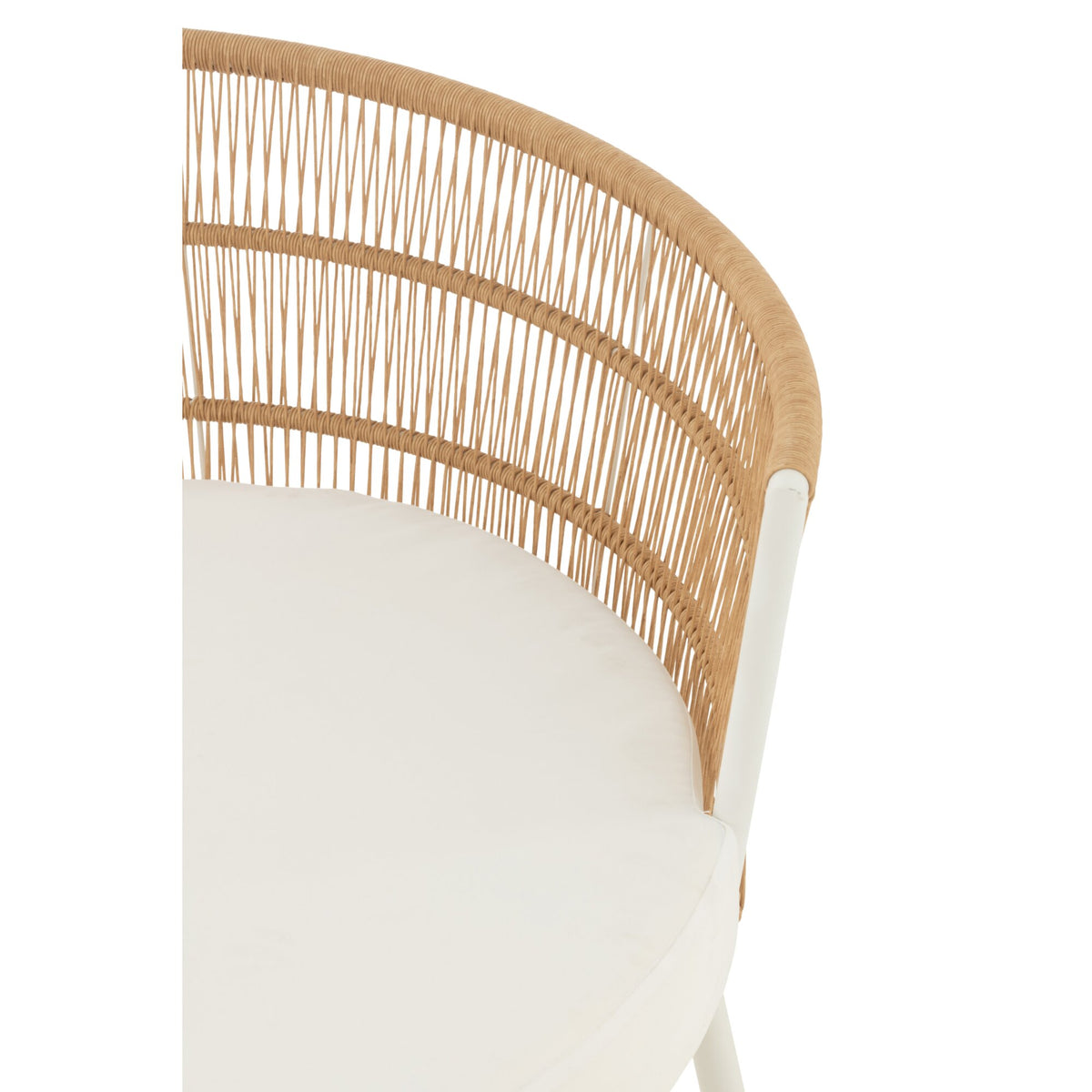 Silla Joa Metal/Ratán Blanco J-Line