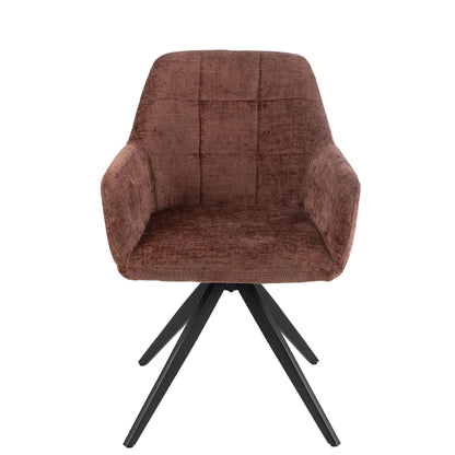 Silla Louna Hierro/Acrílico Marrón J-Line