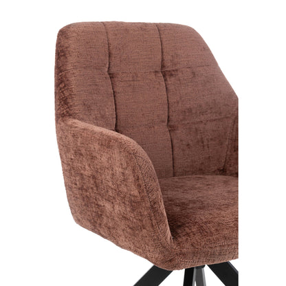 Silla Louna Hierro/Acrílico Marrón J-Line