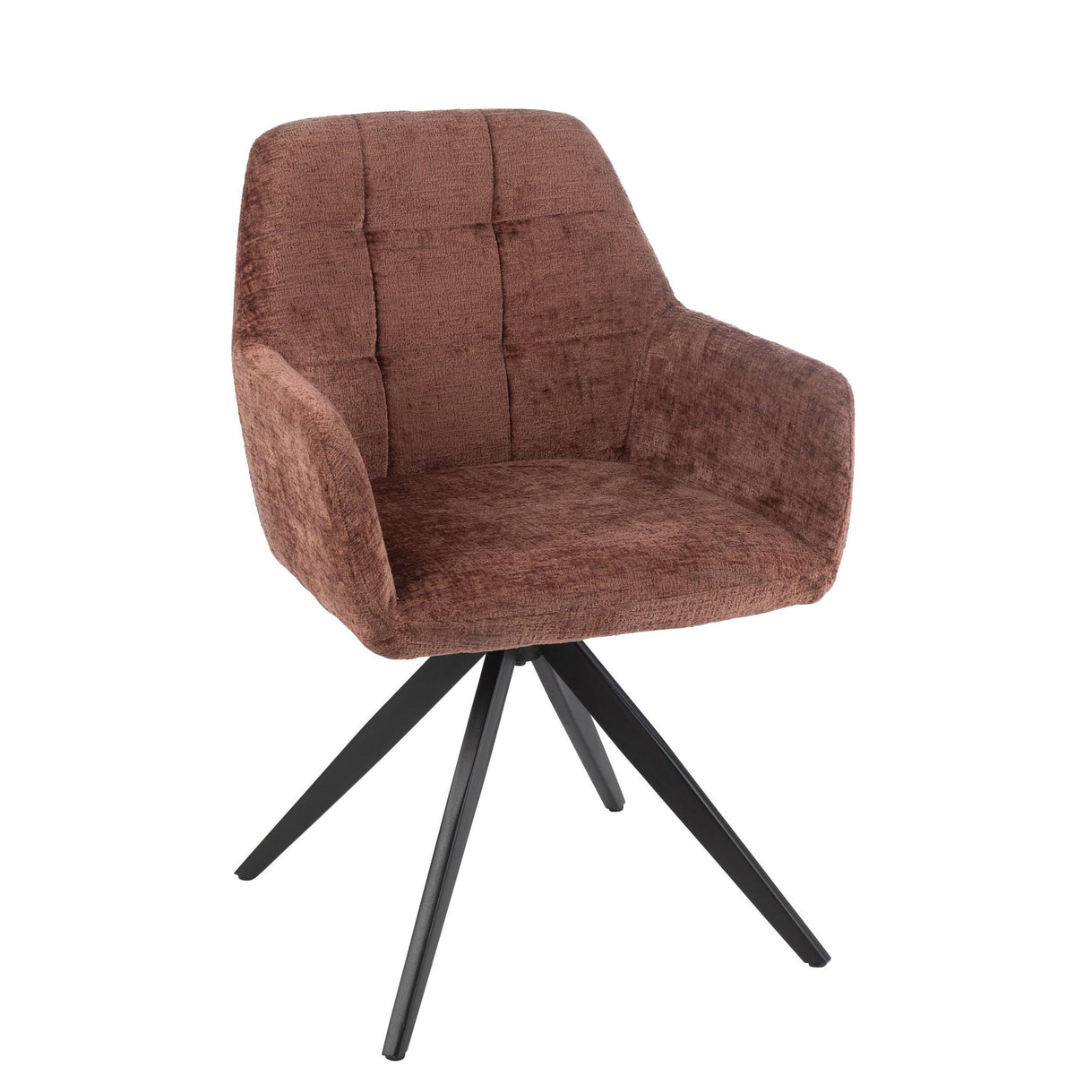 Silla Louna Hierro/Acrílico Marrón J-Line