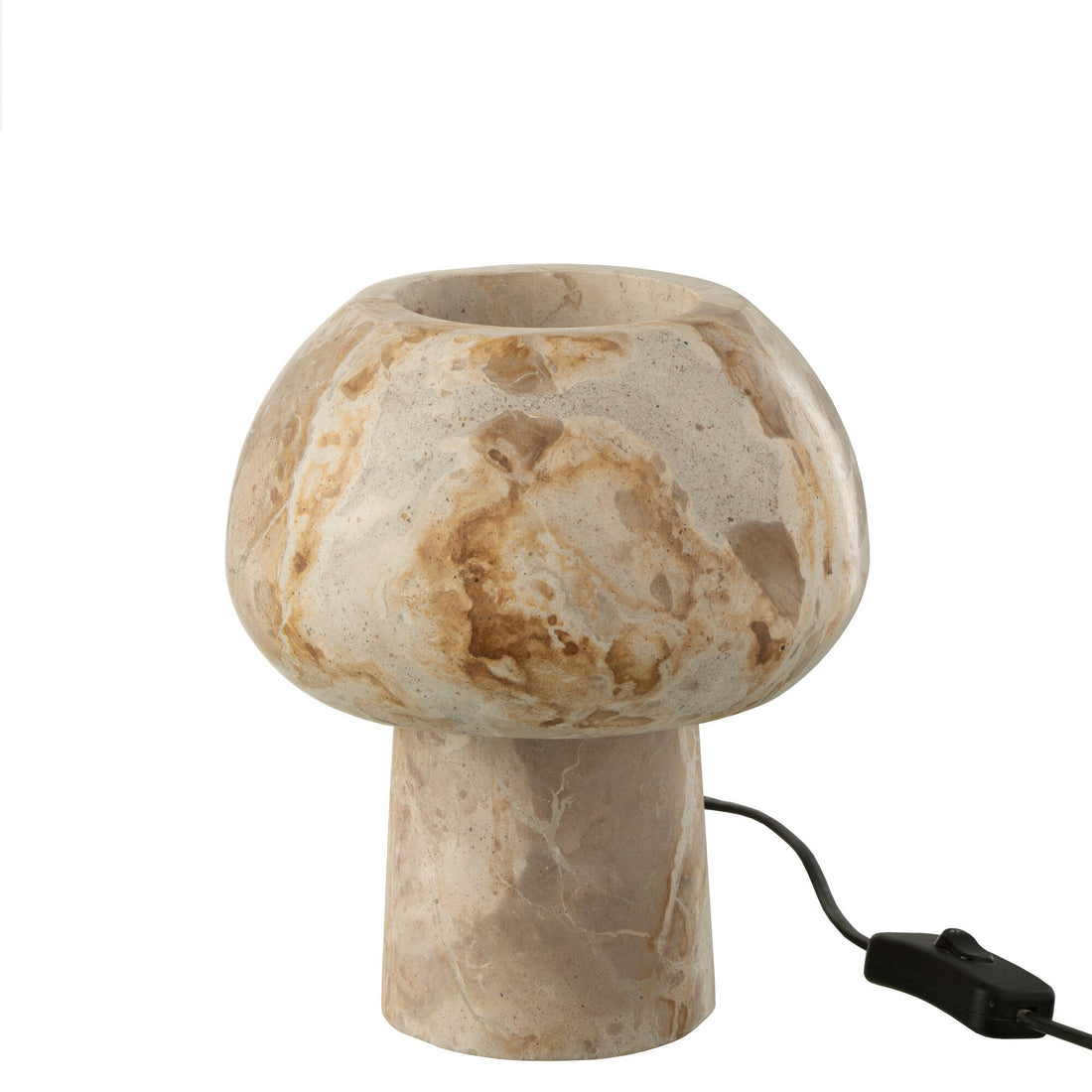 Table Lamp Marble Beige - - J-Line - livinglovely.nl