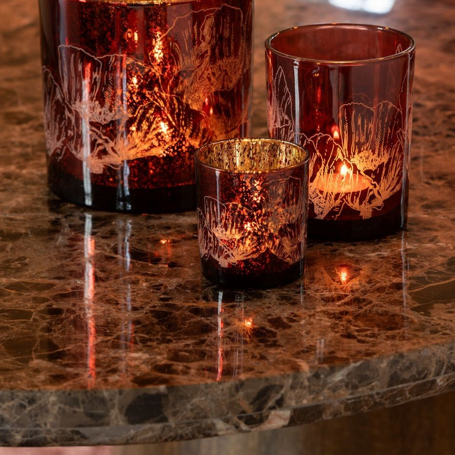Mesa Ovalada Mármol/Madera de Mango Marrón J-Line