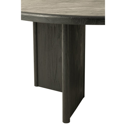 Mesa Redonda de Madera de Teca Negra J-Line