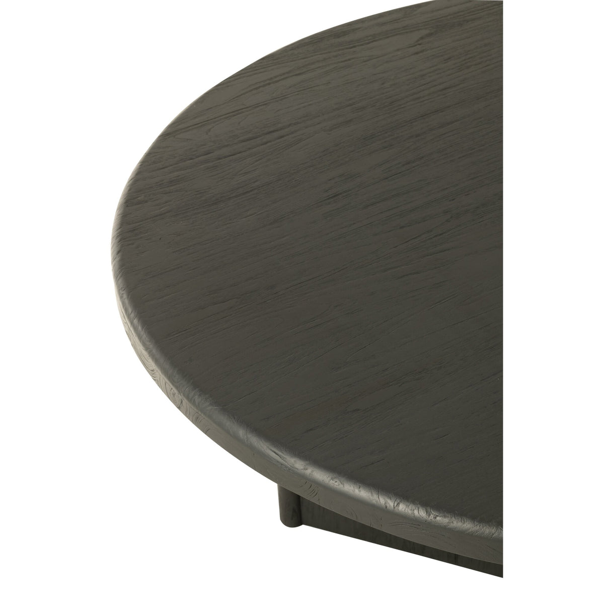 Mesa Redonda de Madera de Teca Negra J-Line