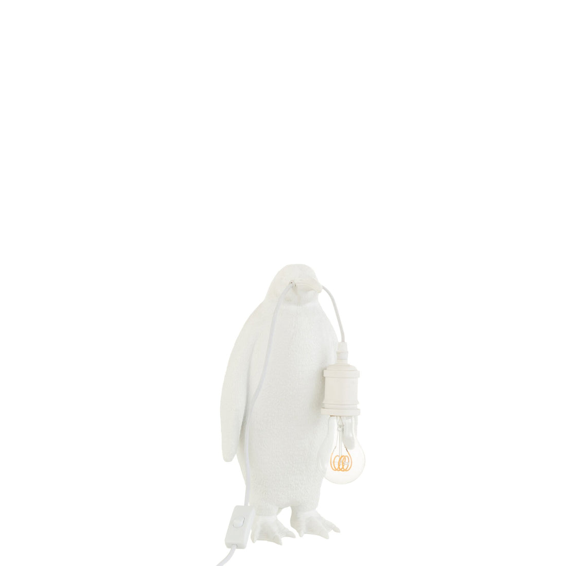 Lámpara de mesa Pingüino Resina Blanca Pequeña J-Line