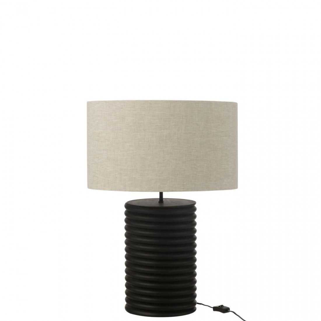 Tafellamp Schroefdraad Wijd Ailanthus Hout Zwart/Grijs J-Line