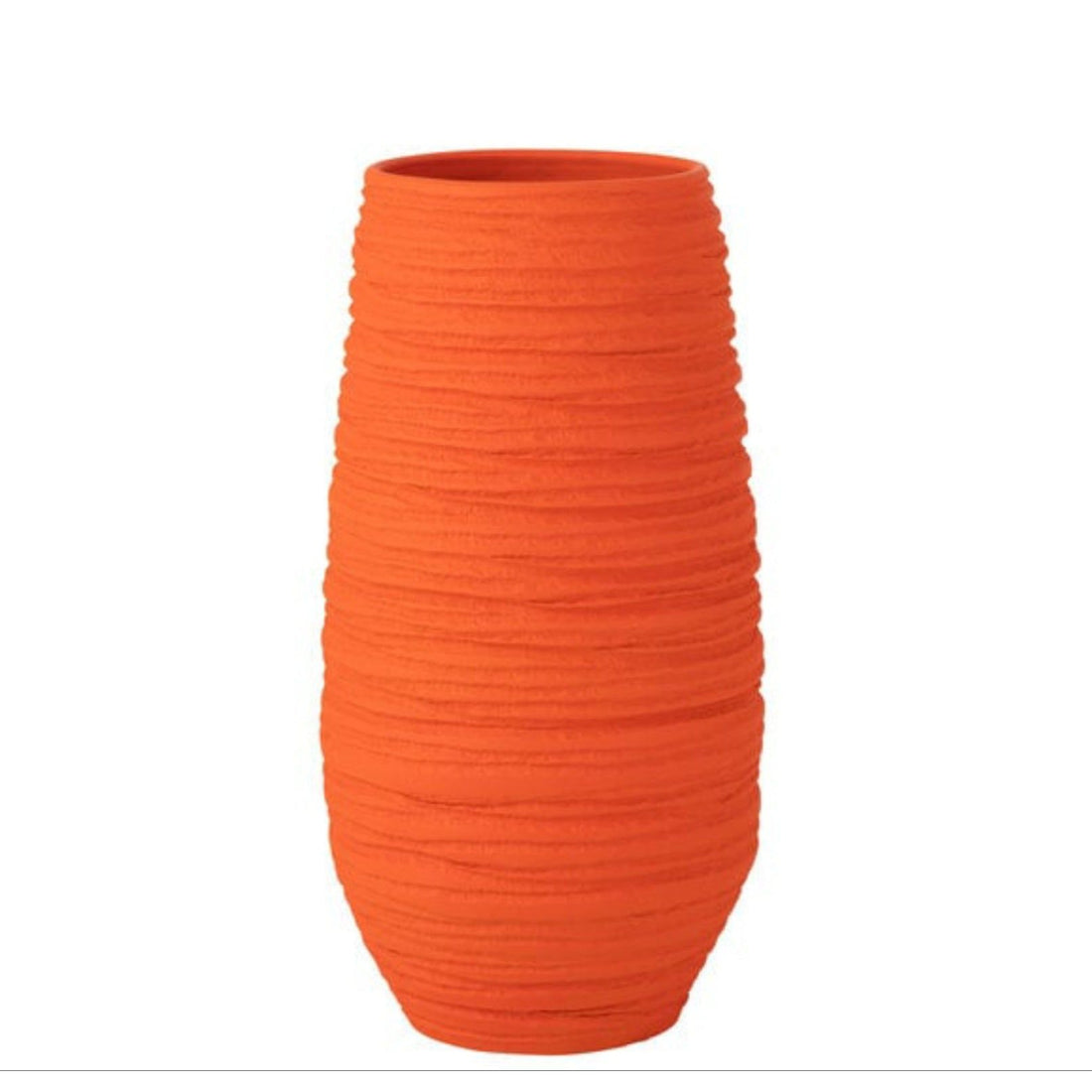 Vaas Fiesta Keramiek Oranje XL L28cmxB25cmxH55cm J-Line