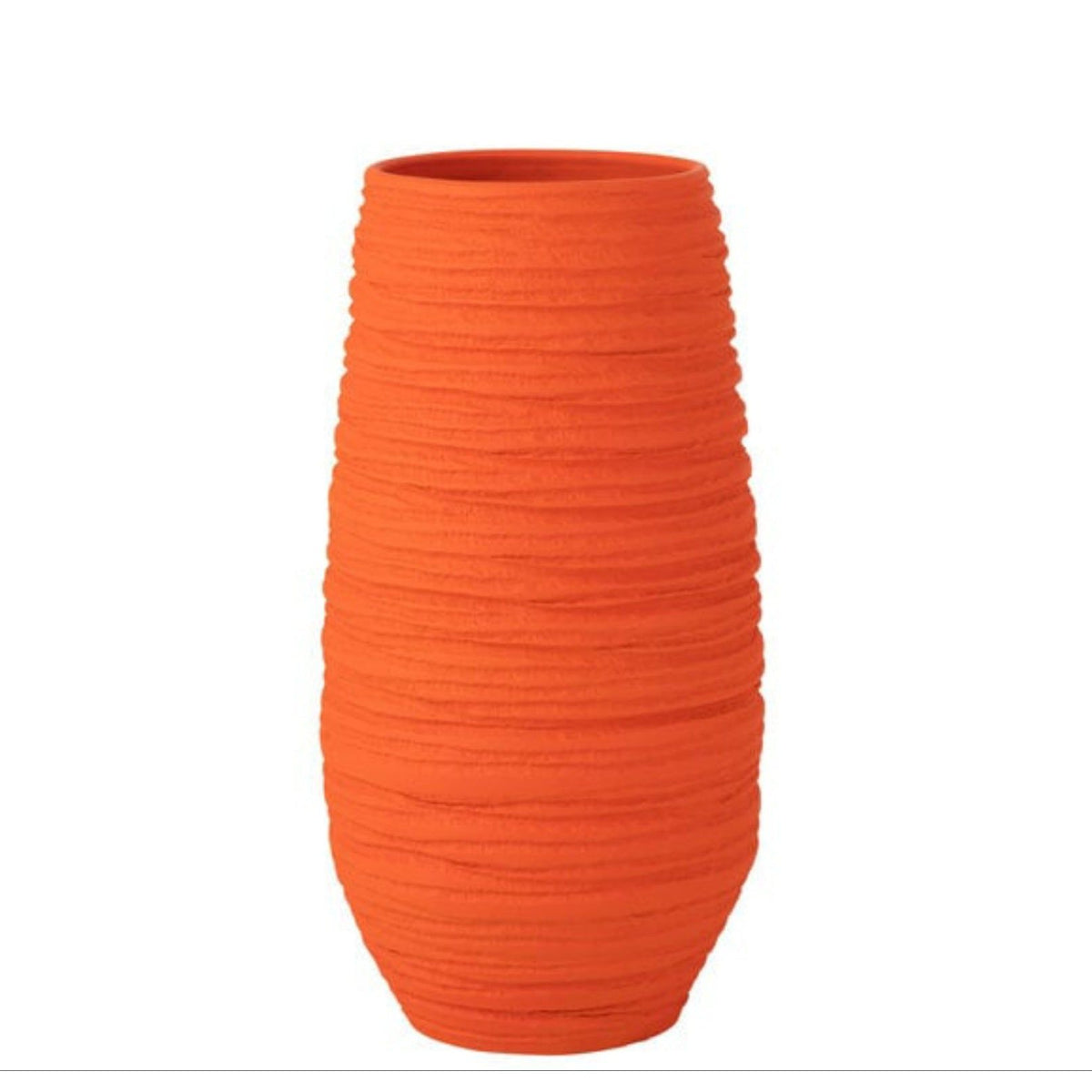 Vaas Fiesta Keramiek Oranje XL L28cmxB25cmxH55cm J-Line