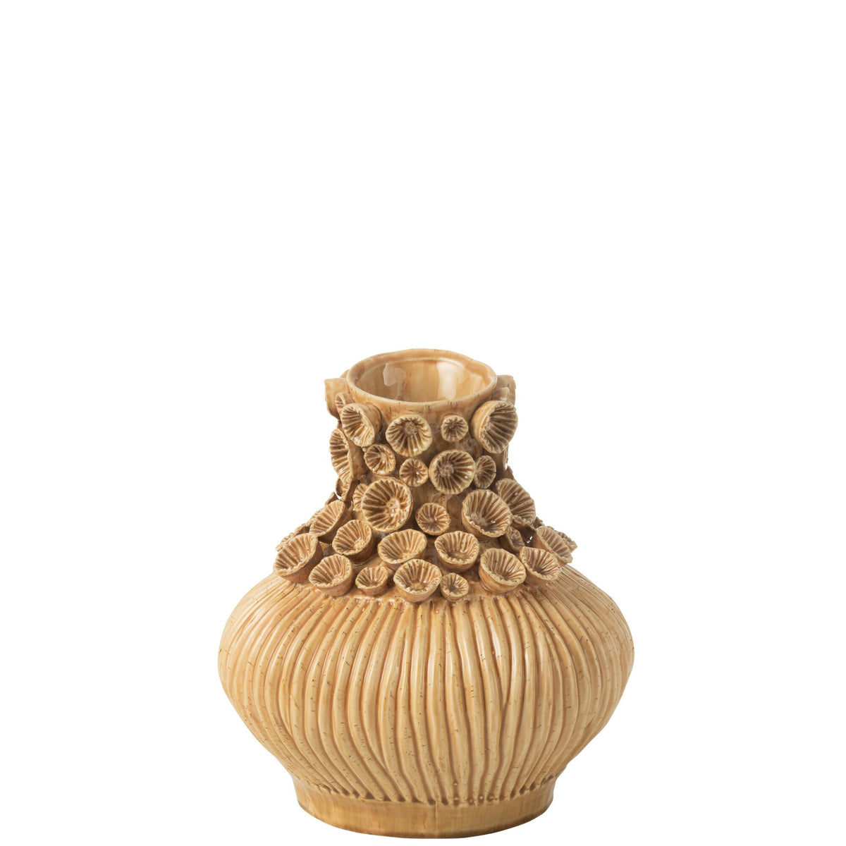 Jarrón Calabaza Arcilla Coral Ocre J-Line