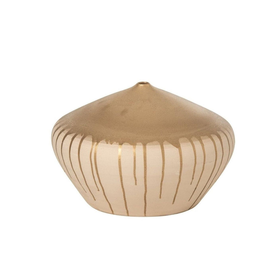 Vaas Keramiek Beige Goud Small J-Line
