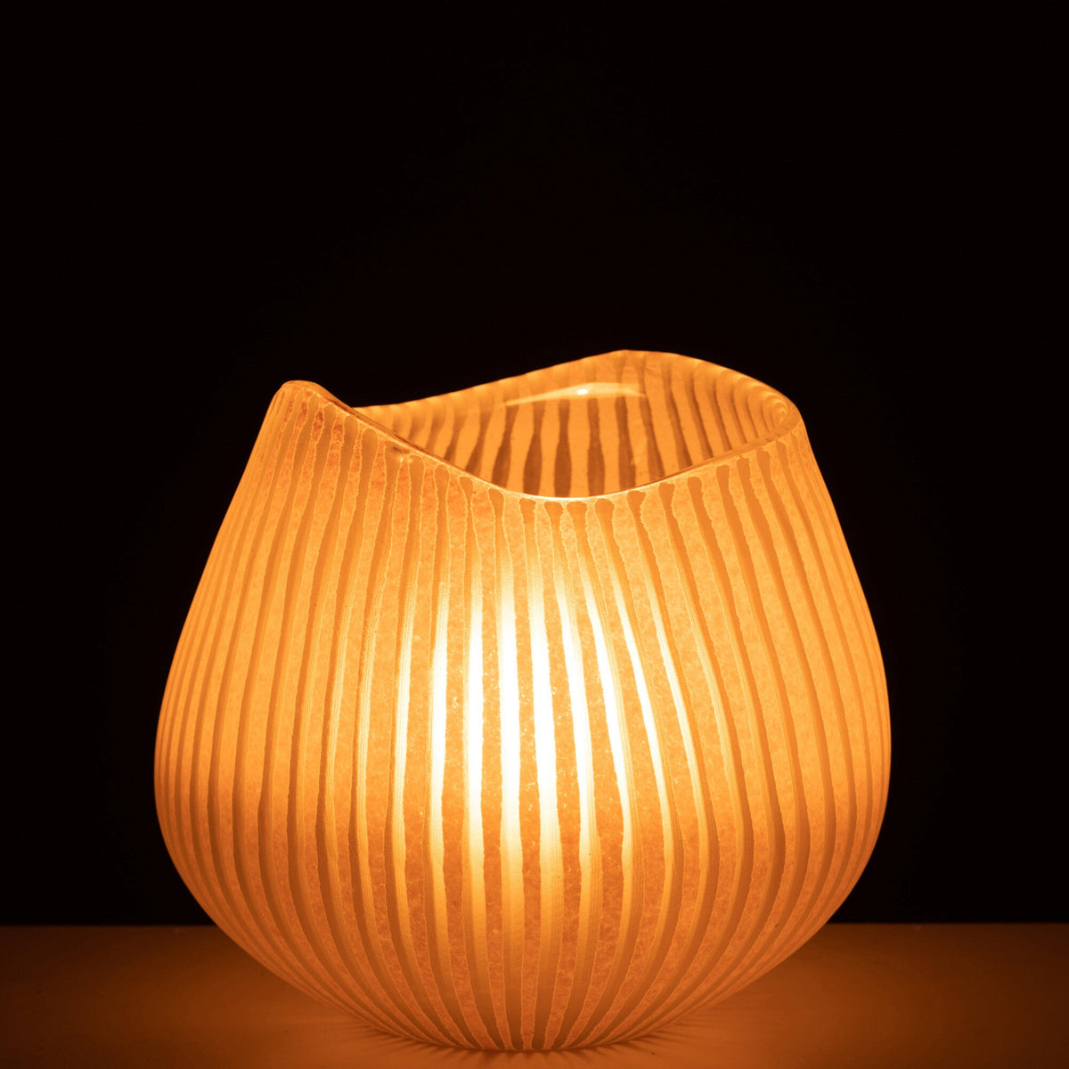 Vaas Streep Glas Lichtroze Small J-Line