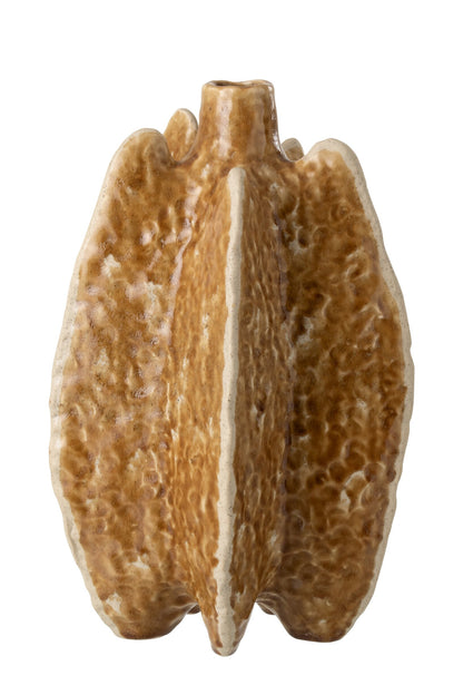 Jarrón Ubi de porcelana amarillo ocre J-Line