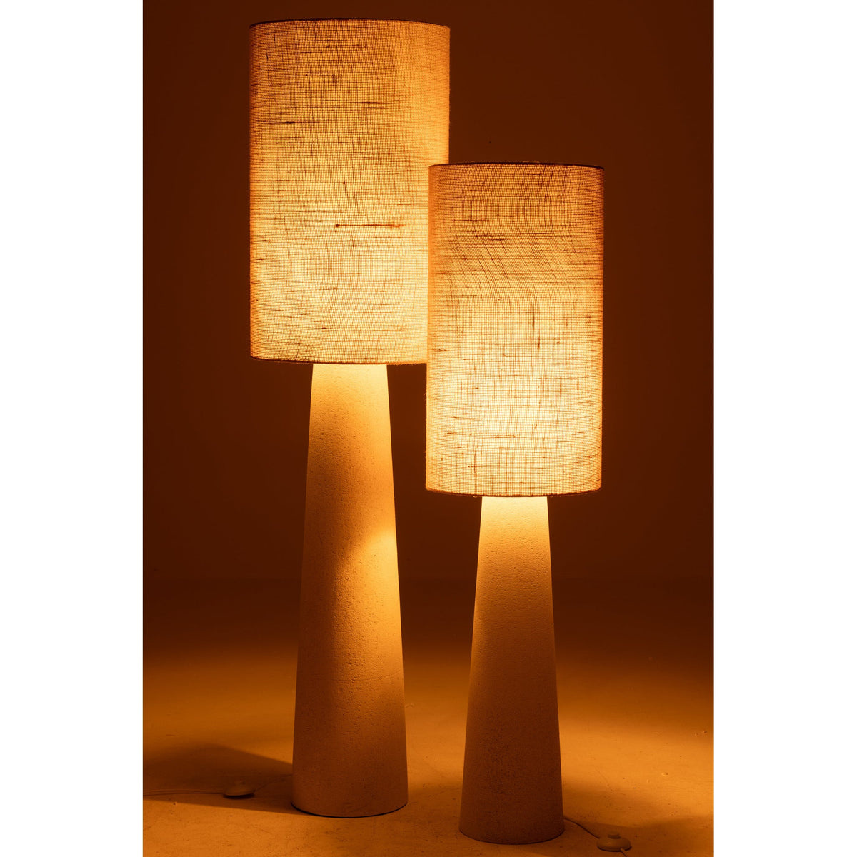 Lámpara de pie Ava Fibra de vidrio/Yute Natural Grande H168,5cm J-Line