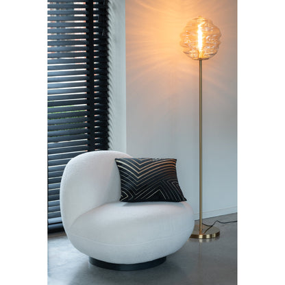 Lámpara de pie Cristal Luz Coñac H156cm J-Line
