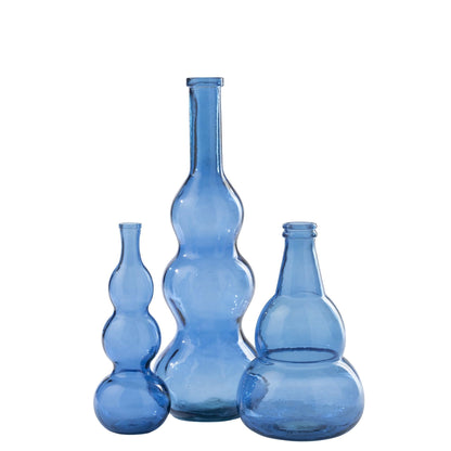 Vloervaas Glas Blauw J-Line