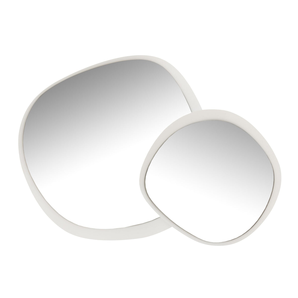 Espejo de pared Metal/Vidrio Blanco Grande