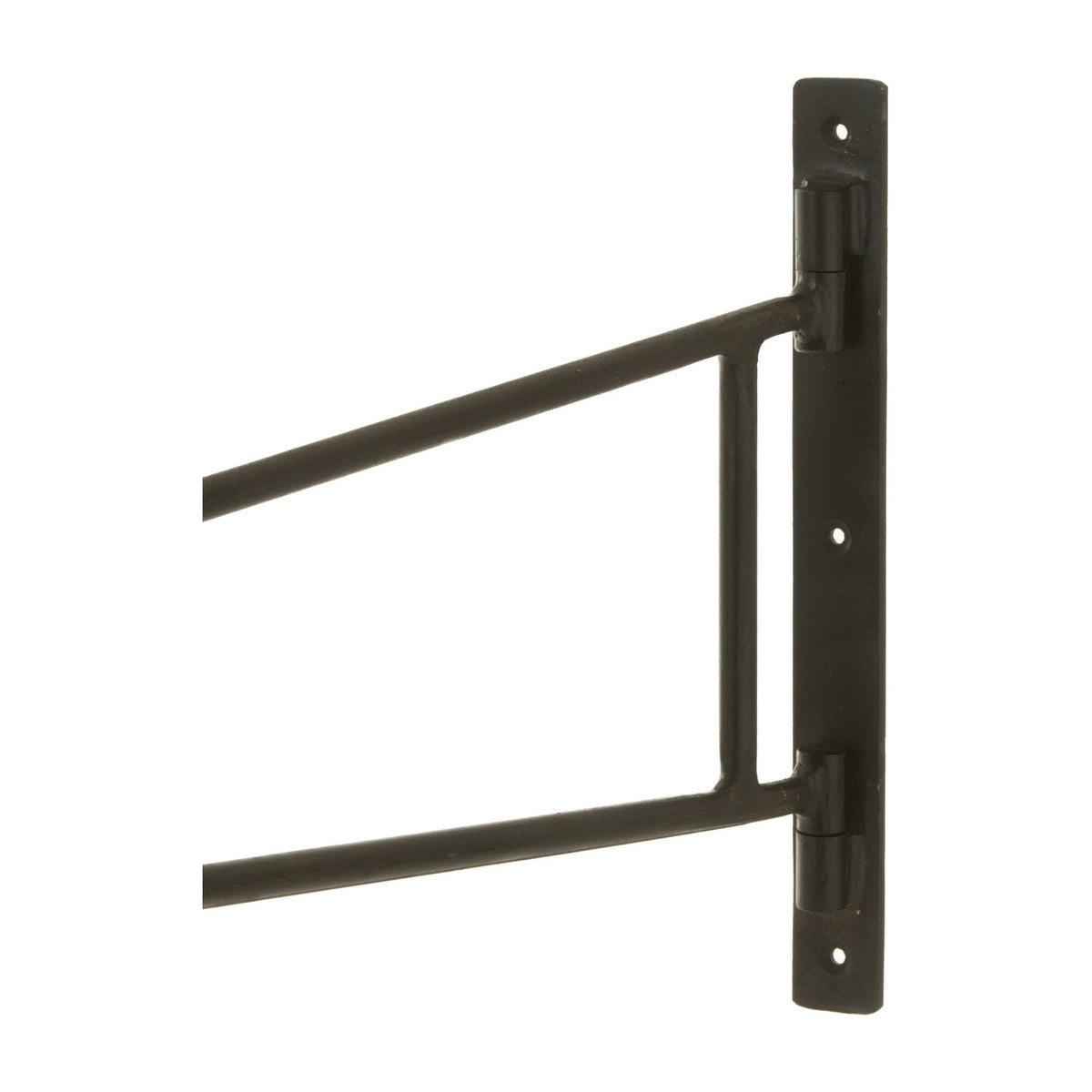 Mesa de pared redonda de madera de mango torneada/metal natural J-Line