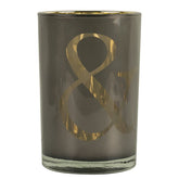 Windlicht & Taupe 18cm - Windlicht - Mars & More - livinglovely.nl