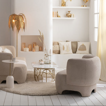 Sillón 1 plaza de punto Tex/Ht blanco J-Line