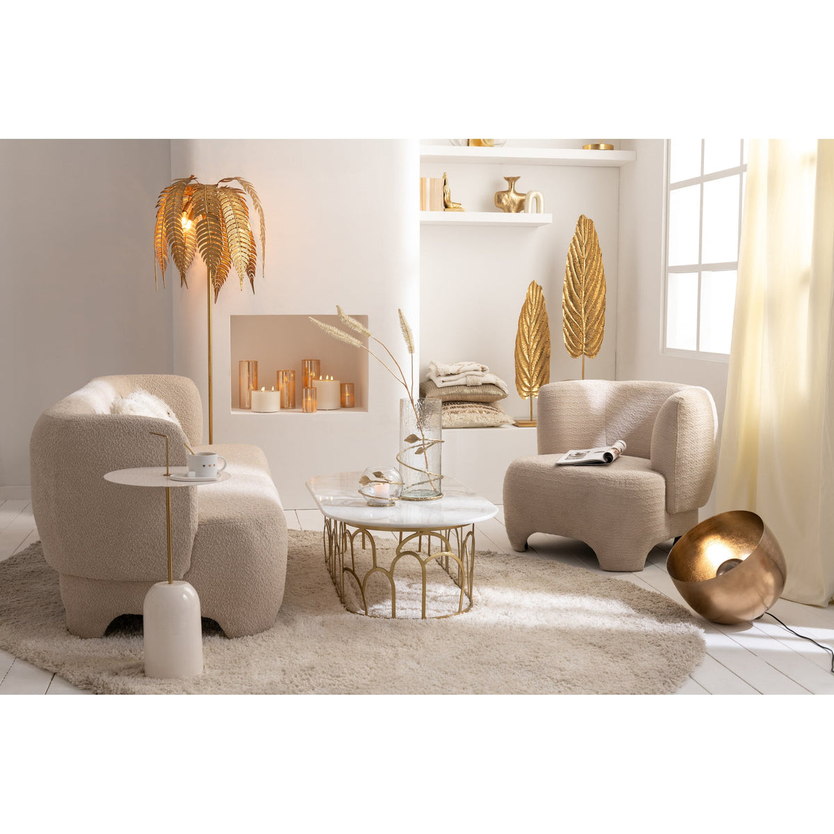 Sillón 1 plaza de punto Tex/Ht blanco J-Line