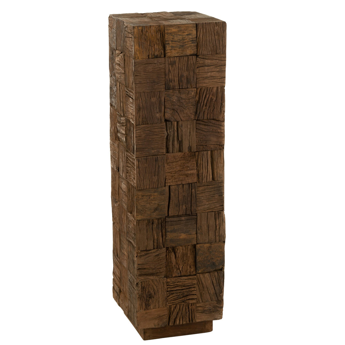 Columna de Madera Reciclada Natural Grande Línea J
