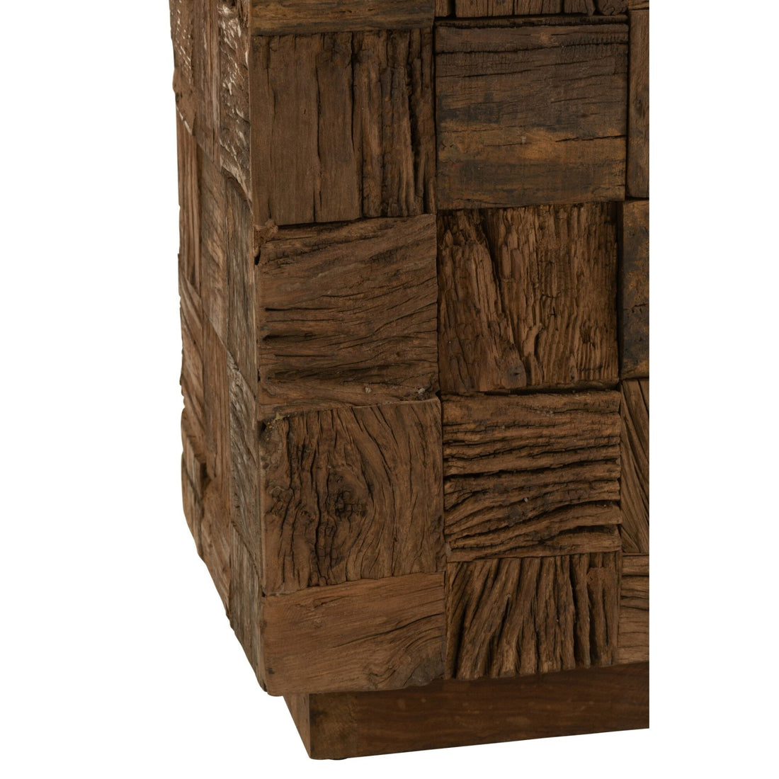 Columna de Madera Reciclada Natural Grande Línea J